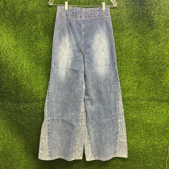 Easel Blue Wide-Leg Women Jeans - Picture 2 of 2